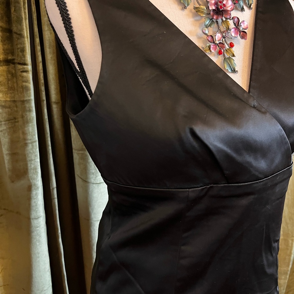Calvin Klein black satin blouse